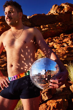 Bonds Mens Pride Icons Trunk Neon Rainbow Waistband FRSH Technology 6 Pack MW3Y