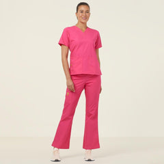 NNT Womens 4 Pack Wonderwink Origins V Neckline Comfy Scrub Top Bravo CATU66