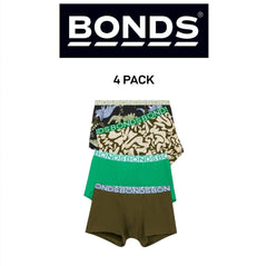 Bonds Boys Trunk Supportive Pouch with Comfy Coverage and Elastic 4 Pack UWCF4A
