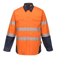 Portwest PW3 Shirt 2 Tone Lightweight Reflective Tape Work Safety PW372