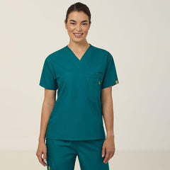 NNT Unisex Wonderwink 4 Pack Origins Pocket V Neck Scrub Top Alpha CATRE4
