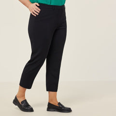 NNT Womens Crepe Stretch Lightweight  Classic High Waist Cropped Pant CAT3YC