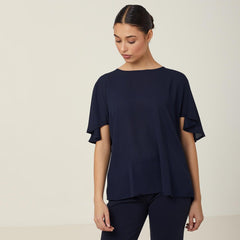 NNT Womens 2 Pack Georgie Lightweight Wrinkle Resistant Cape Blouse CATUKD