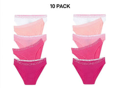 Bonds Girls Bikini Comfy Flexible Coverage Lightweight Breathable 10 Pack UWCE5A