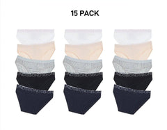 Bonds Girls Bikini Comfy Flexible Coverage Lightweight Breathable 15 Pack UWCE5A