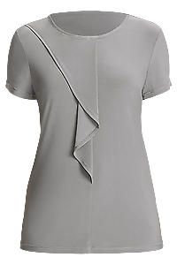 NNT Womens Soft Jersey S/S Round Neck T- Top Blouse Relaxed Fit CATU64