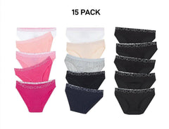 Bonds Girls Bikini Comfy Flexible Coverage Lightweight Breathable 15 Pack UWCE5A
