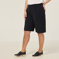 NNT Womens Crepe Lightweight Comfy Stretch Relaxed Knee Length Short CAT3YE