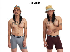 Bonds Mens Total Package Mid Trunk Smooth Viscose Bamboo Mid Length 3 Pack MWA9
