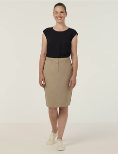 NNT Stretch Cotton Chino Skirt Formal Business Skirt Slim Fit Workwear CAT2RL