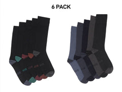 Bonds Mens Bamboo Crew Socks Fine Seams Comfy Toes & Ankle Support 6 Pack SZFQ5W