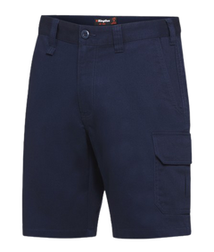 KingGee Mens Stretch Cargo Shorts Work Flat Front Safety Belt Loops Phone K07005