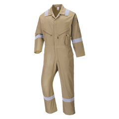 Portwest Iona Cotton Coverall Lightweight Reflective Taped Work Safety C814