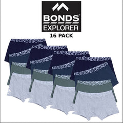 Bonds Boys Trunk Supportive Pouch with Comfy Coverage 16 Pack UWCD4A 09K