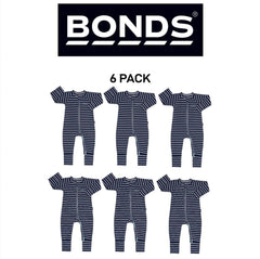 Bonds Baby Zip Wondersuit Soft Cosy Stretchy Fabric Logo Waistband 6 Pack BZDYA