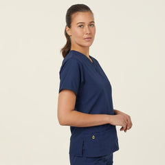 NNT Womens 4 Pack Wonderwink Origins V Neckline Comfy Scrub Top Bravo CATU66