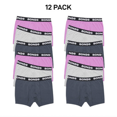 Bonds Mens Total Package Trunk Comfy Super Soft and Breathable 12 Pack MWK83A
