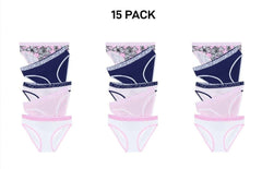 Bonds Girls Bikini Soft and Stretchy Perfect Everyday Coverage 15 Pack UWNV5A
