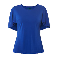 NNT Womens Matt Jersey Cape T-Top Classic Fit Scoop Neck Blouse CATU2H