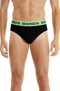 Bonds Mens Hipster Brief Super Soft Branded Elastic Waistband 10 Pack M8DMTX