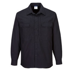 Portwest Utility Stretch Long Sleeve Shirt Breathability Casual Polo MS106