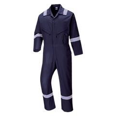 Portwest Iona Cotton Coverall Lightweight Reflective Taped Work Safety C814