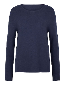 NNT Womens 100% Cotton Womens Textured Box Knit Jumper Long Sleeve CAT5CB