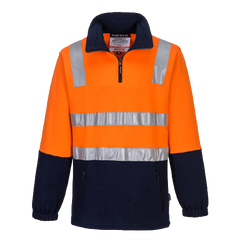 Portwest Cotton Brush Fleece Jumper with Tape Reflective Safety MF615