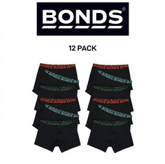 Bonds Boys Trunk Sport Moisture Wicking Cool Dry Comfort Covered 12 Pack UWKN3A