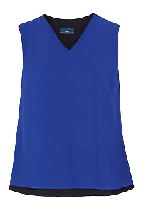 NNT Womens Discontinued Soft Georgette S/L V Neck Layrd BLS Sleeveless CAT9XB