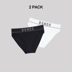 Bonds Girls Original Rib Bikini Super Soft and Extra Stretchable 2 Pack UWLN2A
