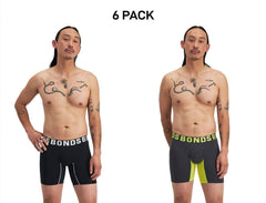 Bonds Mens Chafe Off Trunk Inner Thigh Panel Comfort & Friction Free 6 Pack MWB6