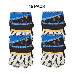 Bonds Boys Trunk Supportive Pouch with Comfy Coverage and Elastic 16 Pack UWCF4A