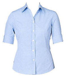 NNT Womens Discontinued Gingham S/S French Cuff Shirt Business Shirt CAT47G
