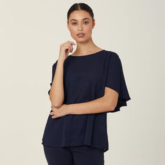 NNT Womens 2 Pack Georgie Lightweight Wrinkle Resistant Cape Blouse CATUKD