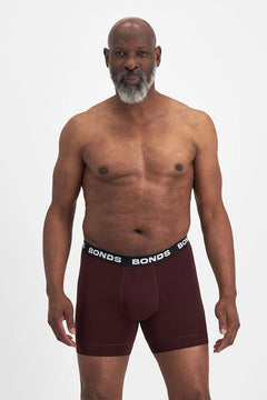 Bonds Mens Total Package Mid Trunk Smooth Viscose Bamboo Comfy Mid Length MWA9
