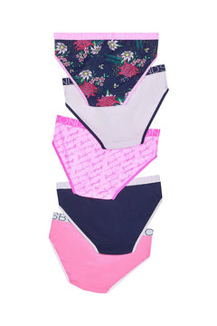 Bonds Girls Bikini Soft and Stretchy Fit Perfect Everyday Coverage 5 Pack UWNV5A