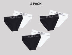 Bonds Girls Original Rib Bikini Super Soft and Extra Stretchable 6 Pack UWLN2A
