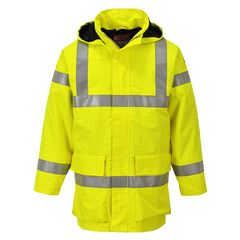 Portwest Mens Bizflame Rain Hi-Vis Multi Lite Jacket Flame Resistant Lining S774