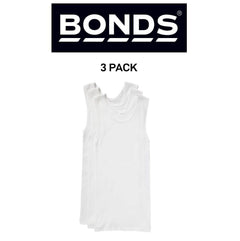 Bonds Boys New Chesty Vest Cotton Singlet Soft Comfort Cotton 3 Pack UYG33A