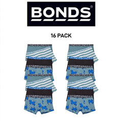 Bonds Boys Trunk Supportive Pouch with Comfy Coverage and Elastic 16 Pack UWCF4A
