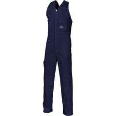 DNC Workwear Mens Cotton Drill Action Back Overall Comfortable Work 3121