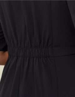 NNT Womens Avignon Shirt Dress Fit Flare Collared Elbow Length Cotton CAT69K