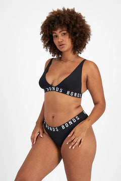 Bonds Womens Icons Super Logo Bikini Cotton Comfy Hi Leg Cut Undies 6 Pack WR4L