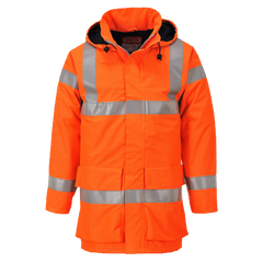 Portwest Mens Bizflame Rain Hi-Vis Multi Lite Jacket Flame Resistant Lining S774