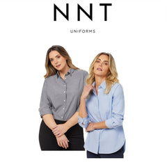 NNT Womens Cotton Chambray Collared Button Long Sleeve Relaxed Shirt CATUSZ