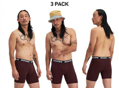 Bonds Mens Total Package Mid Trunk Smooth Viscose Bamboo Mid Length 3 Pack MWA9