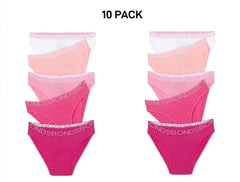 Bonds Girls Bikini Comfy Flexible Coverage Lightweight Breathable 10 Pack UWCE5A
