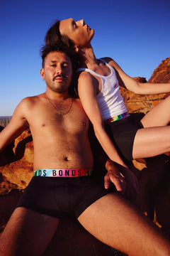 Bonds Mens Pride Icons Trunk Neon Rainbow Waistband and FRSH Technology MW3Y