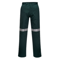 Portwest Straight Leg Pants with Tape Lightweight Reflective Tape MW705